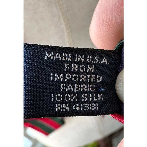 Lot of 5 Vintage 100% Silk Ties: Guy Laroche Polo Ralph Lauren, Alexander Julian - Picture 16 of 16